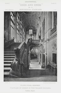 Eretrap in het Palazzo Madama, Turijn, Italië