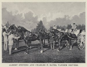 Albert Stevens en Charles F Bates, tandemrijders