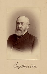 Benjamin Harrison (1833-1901), 23e president van de VS, foto door George Prince, Washington DC door American Photographer