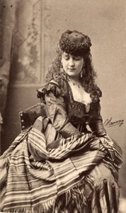 Cabinetkaart afbeelding van acteur Adah Isaacs Menken door American Photographer