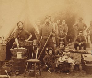Kamp van de 31e Pennsylvania Infanterie nabij Washington, D.C., 1862 door American Photographer
