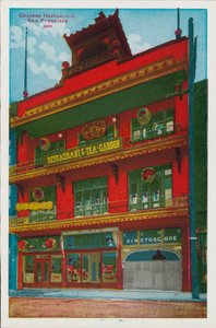 Chinees Restaurant, San Francisco (gekleurde foto) door American Photographer