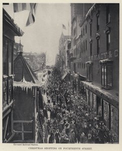 Kerstinkopen op Fourteenth Street door American Photographer