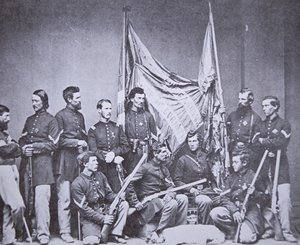 Kleurpartij van de 7e Illinois Infanterie door American Photographer