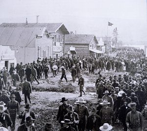 Dawson City tijdens de Klondike Gold Rush (1897-98)