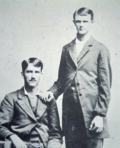 Frank (1843-1915) en Jesse James (1847-82) ca. 1870 door American Photographer
