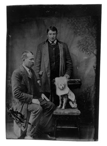 Honus Wagner en vriend, ca. 1898