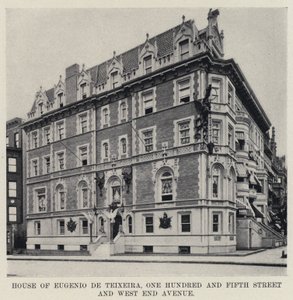 Huis van Eugenio de Teixeira, One Hundred and Fifth Street en West End Avenue