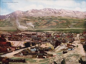 Leadville en Mount Massive (kleurenfoto)