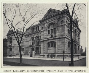 Lenox Library, Seventieth Street en Fifth Avenue