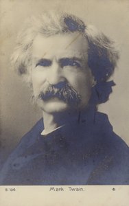 Mark Twain (1835-1910), Amerikaans schrijver (z/w foto) door American Photographer