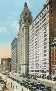 Michigan Boulevard kijkend naar het zuiden door American Photographer