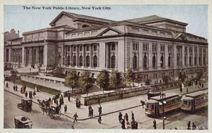 Openbare bibliotheek van New York, New York City, VS (ingekleurde foto) door American Photographer