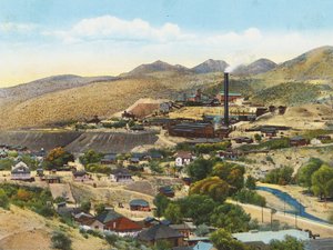 Old Dominion Mine and Smelter, Globe, Arizona (kleurenfoto)