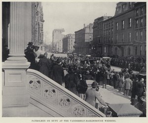 Patrouilleagenten in dienst bij de Vanderbilt-Marlborough bruiloft door American Photographer