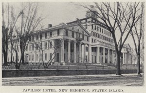 Pavilion Hotel, New Brighton, Staten Island door American Photographer
