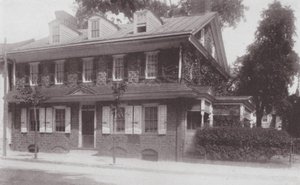 Philadelphia: Plaats van het huis van de stichter van Germantown (z/w foto) door American Photographer