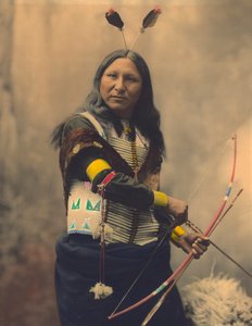Portret van Oglala Sioux Shout At