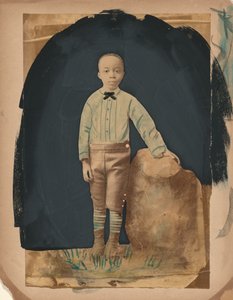 Portret van een jongen,jaren 1860 (foto)
