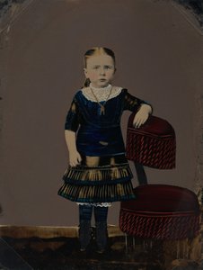 Portret van een meisje,1860 (foto)