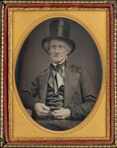 Portret van een man,c. 1850 (foto) door American Photographer