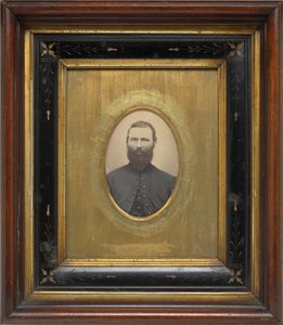 Portret van een man,c. 1864 (foto) door American Photographer