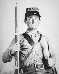 Soldaat John LeRoy Williams, soldaat van het Confederale Leger door American Photographer