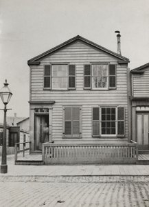 Woning op 42 Monroe St., Chicago, 1869 door American Photographer