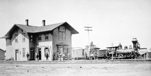 Rincon treinstation, New Mexico door American Photographer