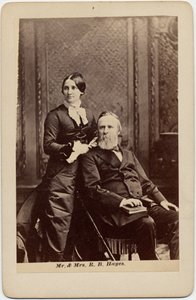 Rutherford Birchard Hayes (1822-93), 19e president van de VS, en Lucy Ware Webb Hayes (1831-89), zijn vrouw door American Photographer