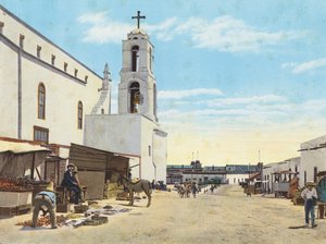 Straatbeeld, Juarez, Mexico (kleurenfoto) door American Photographer