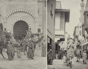 Typische Scènes in de Straat van Cairo door American Photographer