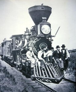 Arbeiders op de Chicago, Milwaukee & St Paul Railway Company, ca. 1875 door American Photographer