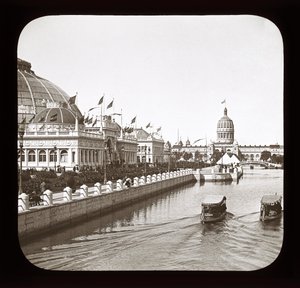 Wereldtentoonstelling van Chicago: tuinbouwgebouw en Illinois State Building, 1893