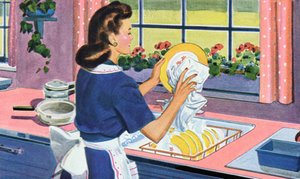 Huisvrouw uit 1940 wast af in haar droomkeuken door American School