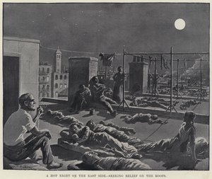 Een hete nacht aan de East Side, op zoek naar verlichting op de daken door American School