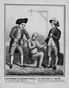 Een nieuwe methode van macaroni maken, zoals beoefend in Boston, ca. 1836