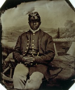 Abraham F. Brown, van de 54e Massachusetts Infanterie, c.1863 door American School