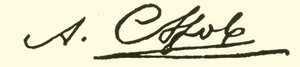 Alexander Nikolayevitch Syeroff (Serow), 1820-1871, handtekening door American School
