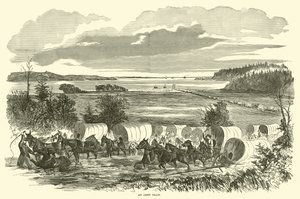 Een legertrain, november 1862