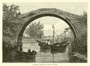 Oude brug bij Canton door American School