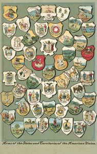 Wapens van de staten van de VS (kleur litho)