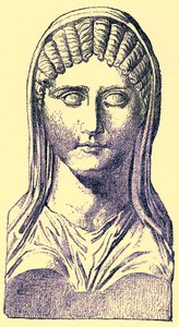 Aspasia, illustratie uit History of Greece door Victor Duruy, gepubliceerd 1890 door American School