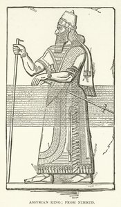Assyrische koning; uit Nimrud door American School