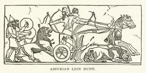 Assyrische leeuwenjacht door American School