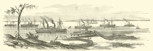 Banks die landt in Baton Rouge, Louisiana, maart 1863