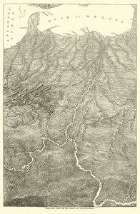 Vogelvlucht van het bekken van de Mississippi, 1862 door American School