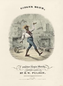 Blad voor het populaire lied van de Zwarte van Amerika 