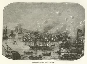 Bombardement van Canton door American School