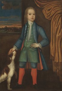 Jongen in blauwe jas, ca. 1730